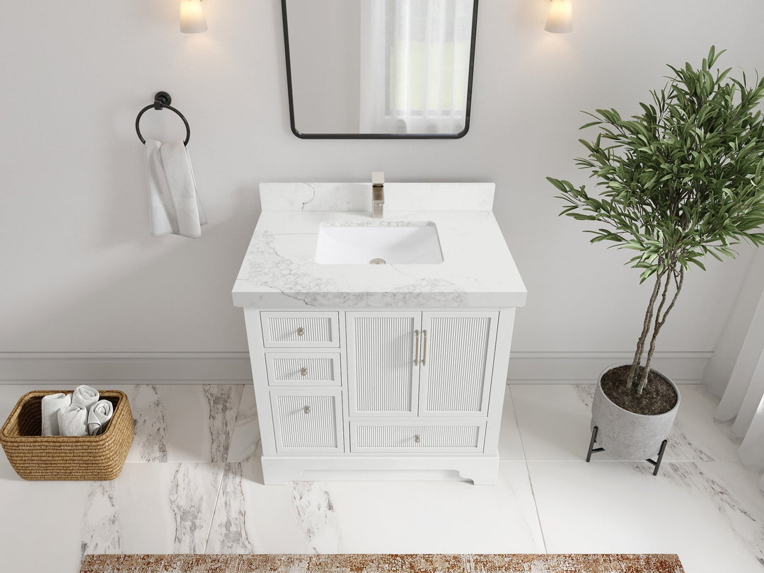 Alys 36 in. W x 22 in. D Center Sink Bathroom Vanity - Willow Bath and Vanity