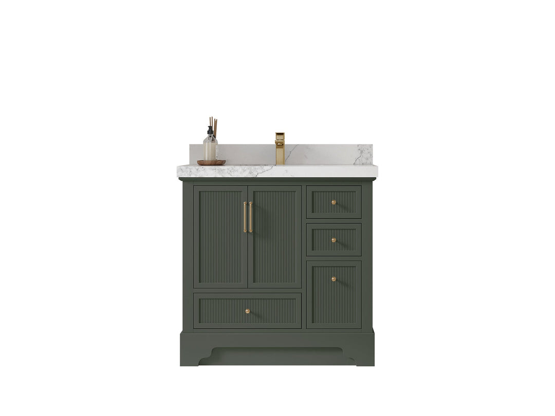 Alys 36 in. W x 22 in. D Center Sink Bathroom Vanity - Willow Bath and Vanity