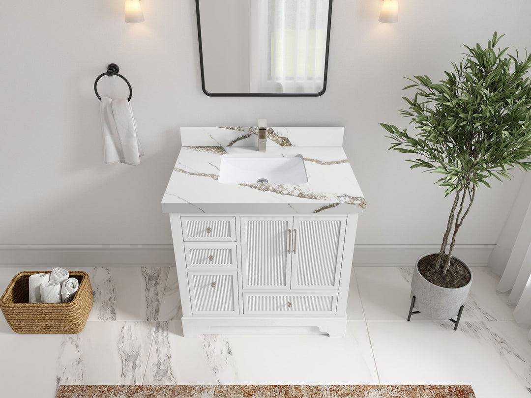 Alys 36 in. W x 22 in. D Center Sink Bathroom Vanity - Willow Bath and Vanity