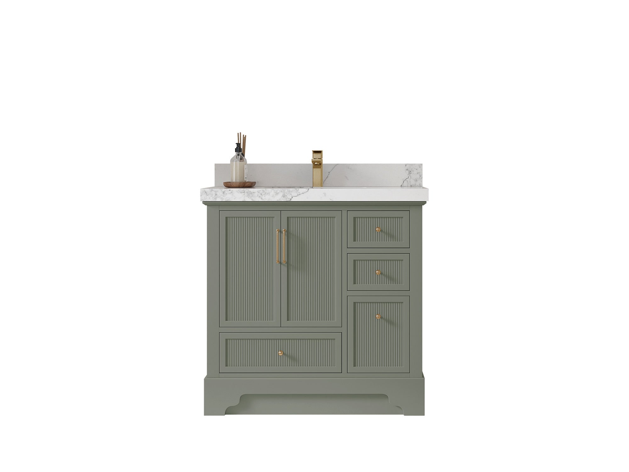 Alys 36 in. W x 22 in. D Center Sink Bathroom Vanity - Willow Bath and Vanity