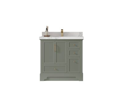 Alys 36 in. W x 22 in. D Center Sink Bathroom Vanity - Willow Bath and Vanity