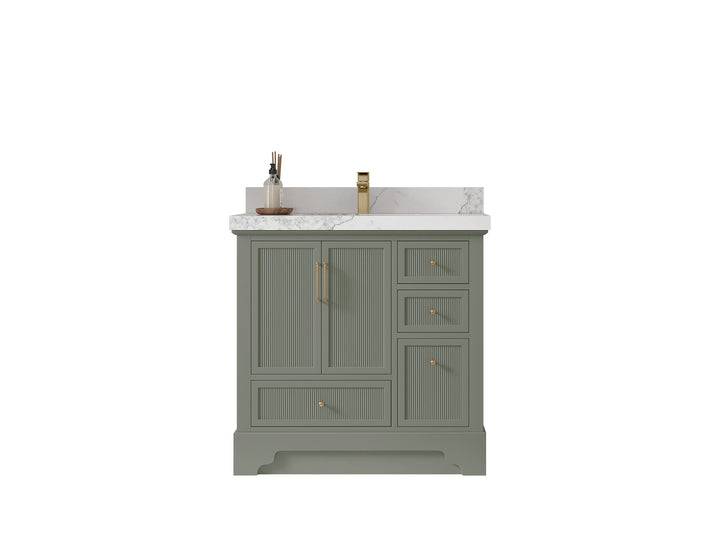 Alys 36 in. W x 22 in. D Center Sink Bathroom Vanity - photo 1