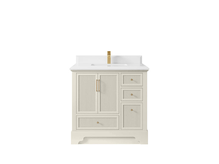 Alys 36 in. W x 22 in. D Center Sink Bathroom Vanity - photo 28