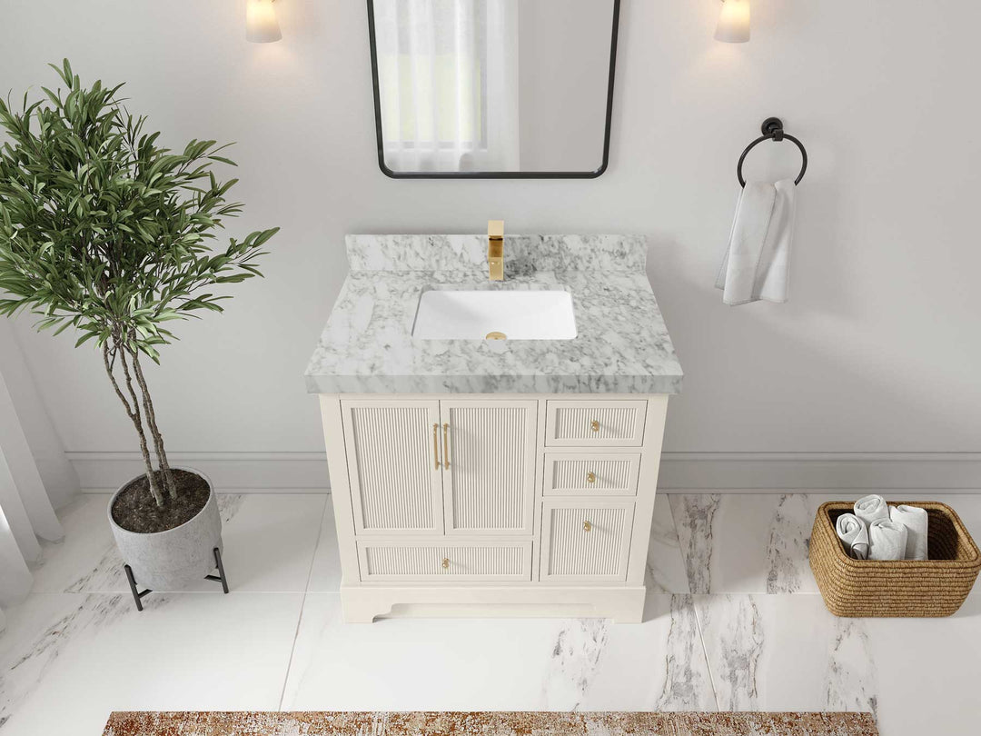 Alys 36 in. W x 22 in. D Center Sink Bathroom Vanity - Willow Bath and Vanity