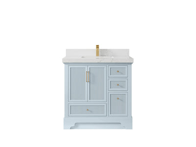 Alys 36 in. W x 22 in. D Center Sink Bathroom Vanity - Willow Bath and Vanity