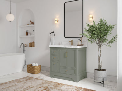 Alys 36 in. W x 22 in. D Center Sink Bathroom Vanity - Willow Bath and Vanity
