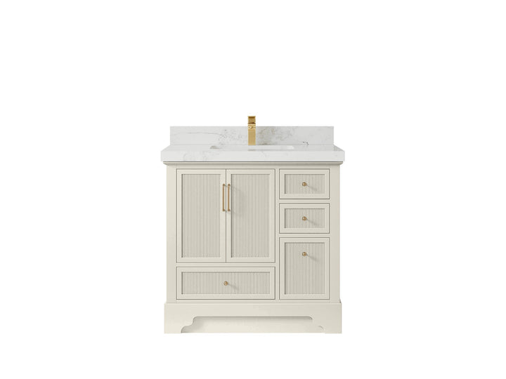Alys 36 in. W x 22 in. D Center Sink Bathroom Vanity - photo 18
