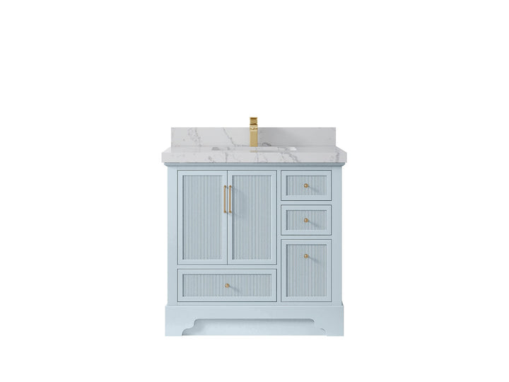 Alys 36 in. W x 22 in. D Center Sink Bathroom Vanity - photo 40