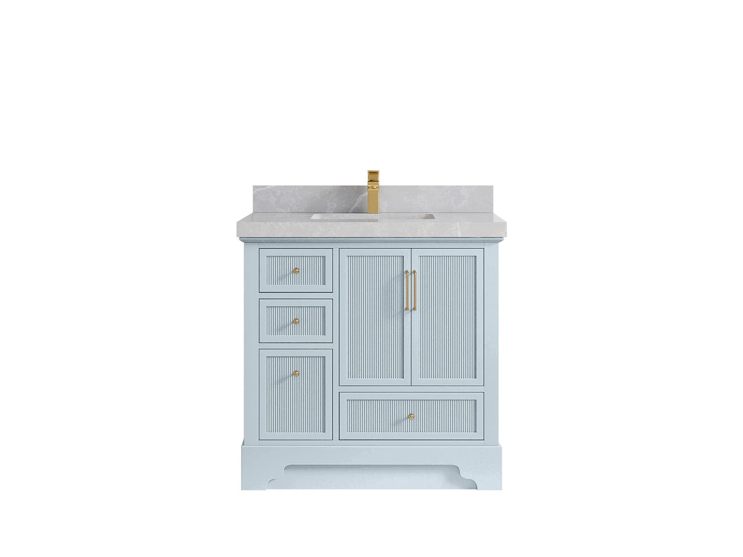 Alys 36 in. W x 22 in. D Center Sink Bathroom Vanity - Willow Bath and Vanity