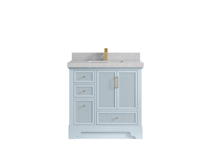 Alys 36 in. W x 22 in. D Center Sink Bathroom Vanity - photo 30