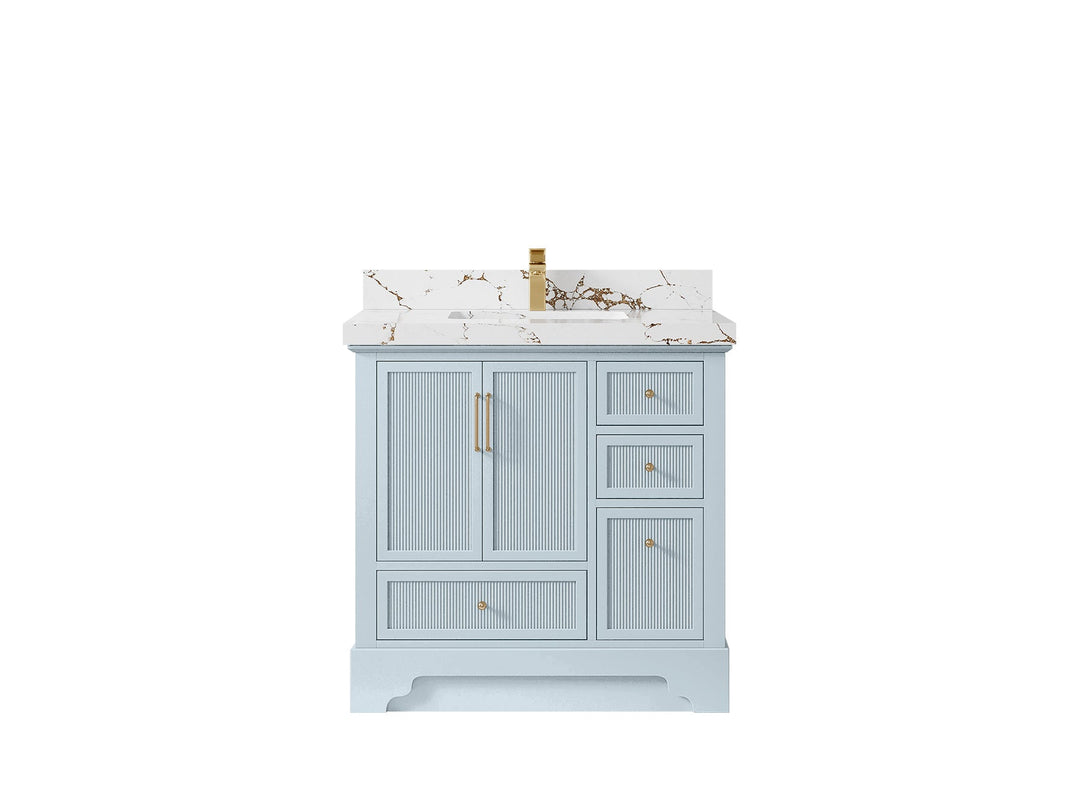 Alys 36 in. W x 22 in. D Center Sink Bathroom Vanity - Willow Bath and Vanity