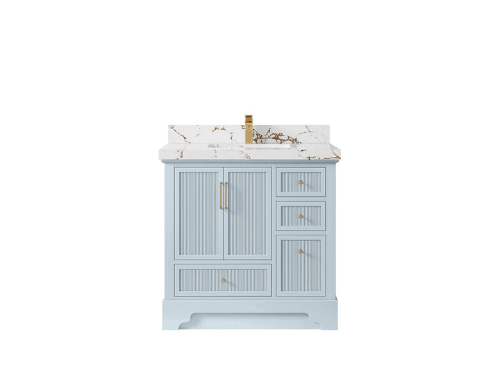 Alys 36 in. W x 22 in. D Center Sink Bathroom Vanity - photo 34