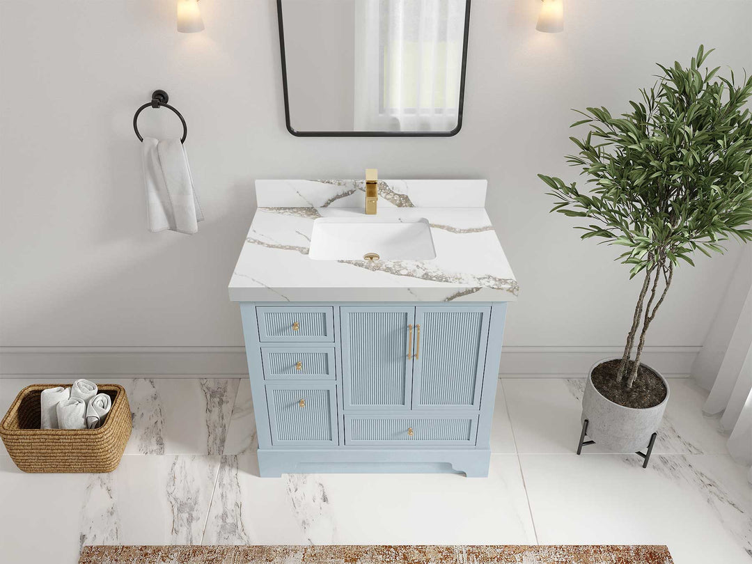 Alys 36 in. W x 22 in. D Center Sink Bathroom Vanity - Willow Bath and Vanity