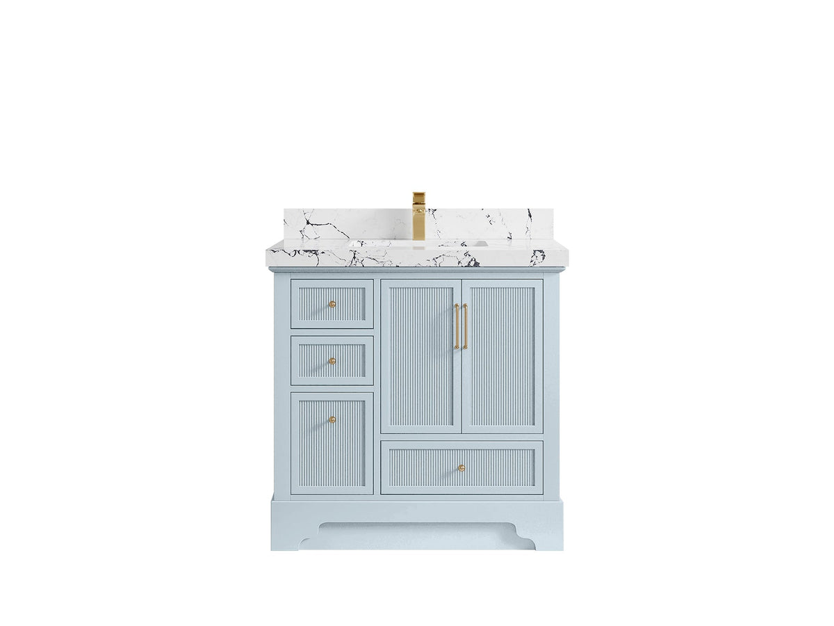 Alys 36 in. W x 22 in. D Center Sink Bathroom Vanity - Willow Bath and Vanity