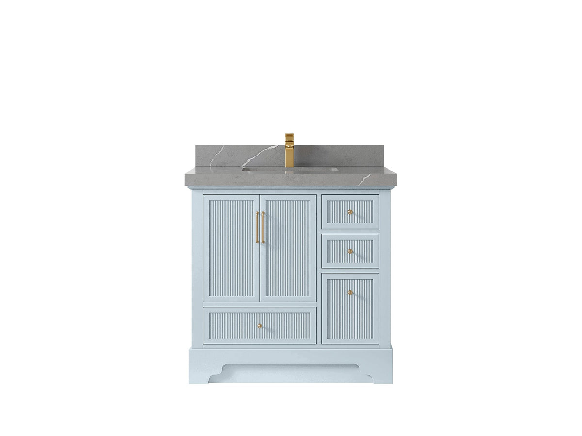Alys 36 in. W x 22 in. D Center Sink Bathroom Vanity - Willow Bath and Vanity