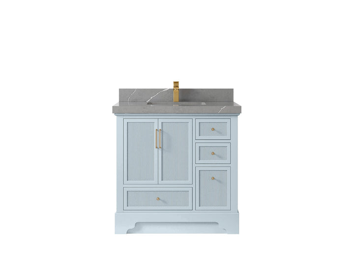 Alys 36 in. W x 22 in. D Center Sink Bathroom Vanity - photo 44