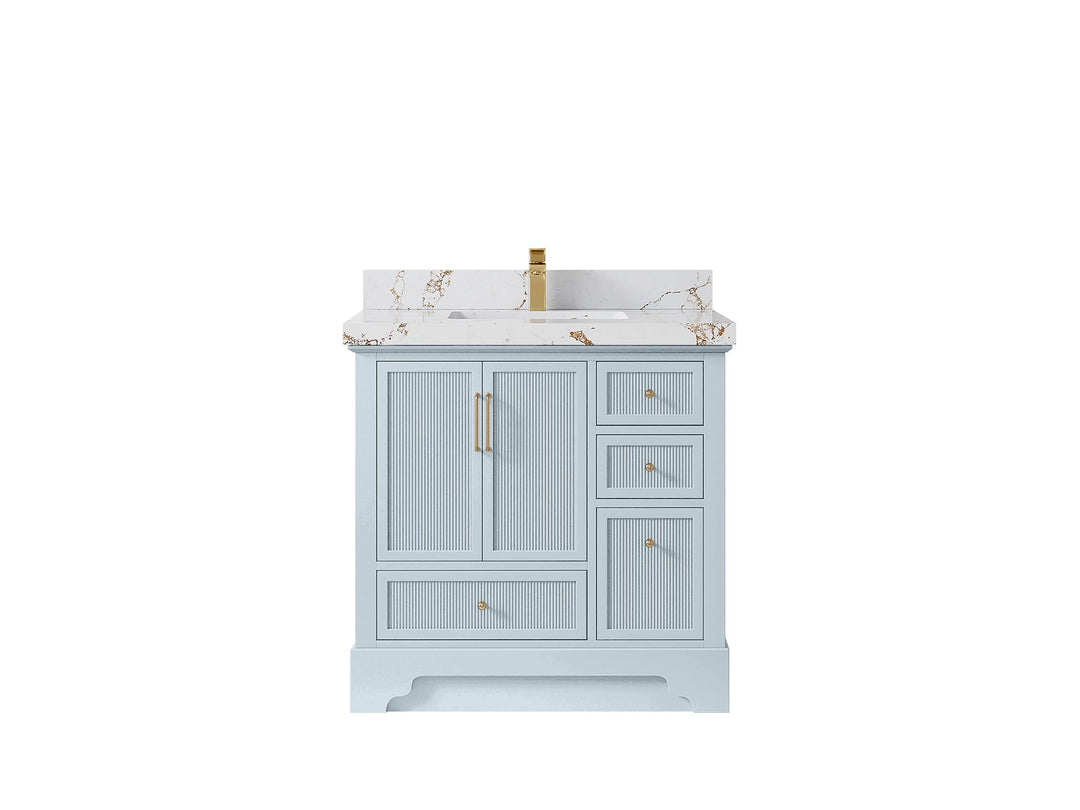 Alys 36 in. W x 22 in. D Center Sink Bathroom Vanity - Willow Bath and Vanity