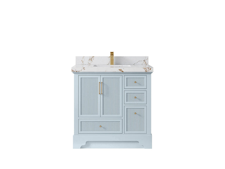 Alys 36 in. W x 22 in. D Center Sink Bathroom Vanity - photo 36