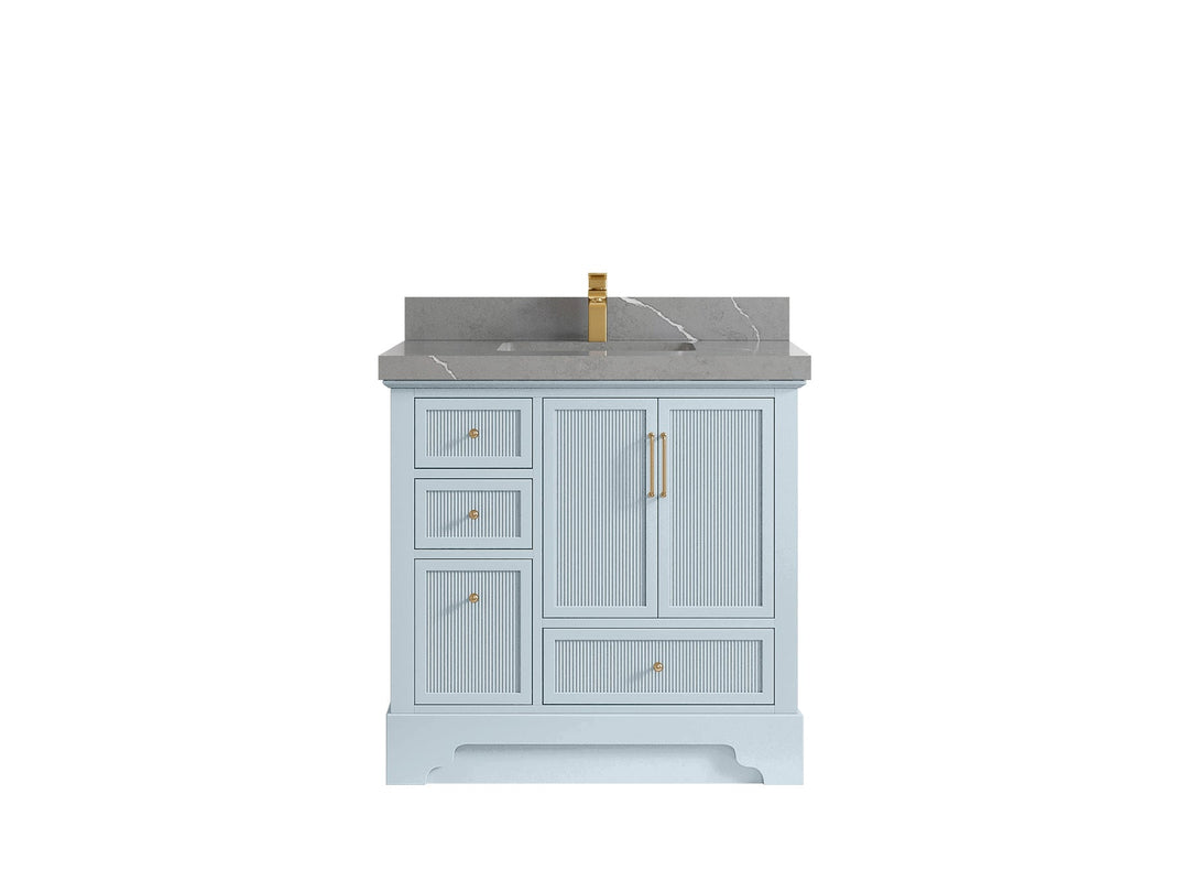 Alys 36 in. W x 22 in. D Center Sink Bathroom Vanity - Willow Bath and Vanity