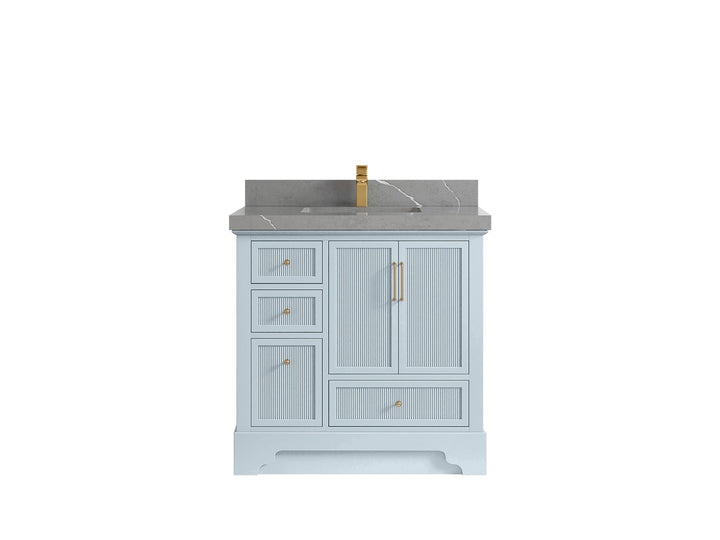 Alys 36 in. W x 22 in. D Center Sink Bathroom Vanity - photo 32