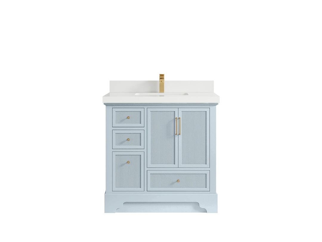 Alys 36 in. W x 22 in. D Center Sink Bathroom Vanity - Willow Bath and Vanity