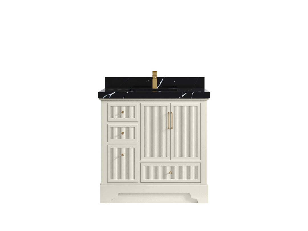 Alys 36 in. W x 22 in. D Center Sink Vanity for Modern Bathrooms - Willow Bath and Vanity