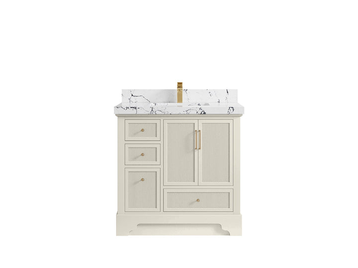 Alys 36 in. W x 22 in. D Center Sink Vanity for Modern Bathrooms - photo 40