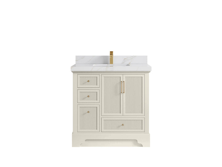 Alys 36 in. W x 22 in. D Center Sink Vanity for Modern Bathrooms - photo 22