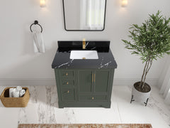 Alys 36 in. W x 22 in. D Center Sink Vanity for Modern Bathrooms - photo 29