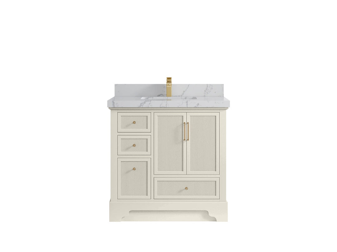 Alys 36 in. W x 22 in. D Center Sink Vanity for Modern Bathrooms - Willow Bath and Vanity
