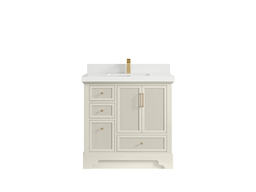 Alys 36 in. W x 22 in. D Center Sink Vanity for Modern Bathrooms - Willow Bath and Vanity