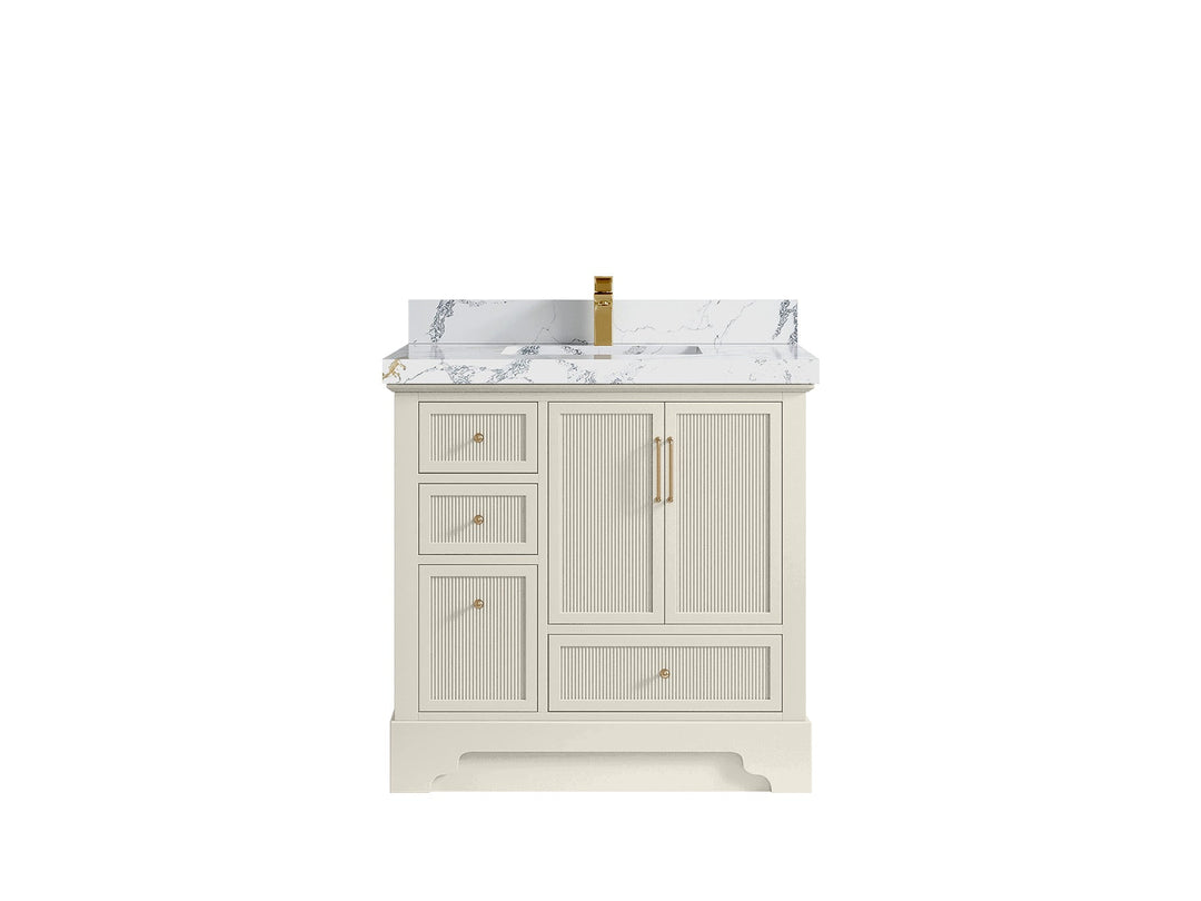 Alys 36 in. W x 22 in. D Center Sink Vanity for Modern Bathrooms - Willow Bath and Vanity