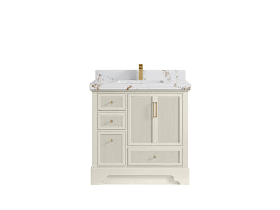 Alys 36 in. W x 22 in. D Center Sink Vanity for Modern Bathrooms - Willow Bath and Vanity