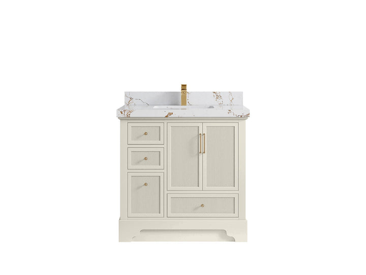 Alys 36 in. W x 22 in. D Center Sink Vanity for Modern Bathrooms - photo 38