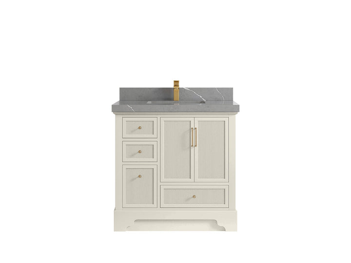 Alys 36 in. W x 22 in. D Center Sink Vanity for Modern Bathrooms - photo 34