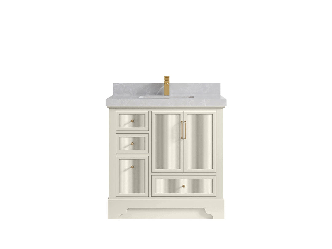 Alys 36 in. W x 22 in. D Center Sink Vanity for Modern Bathrooms - Willow Bath and Vanity