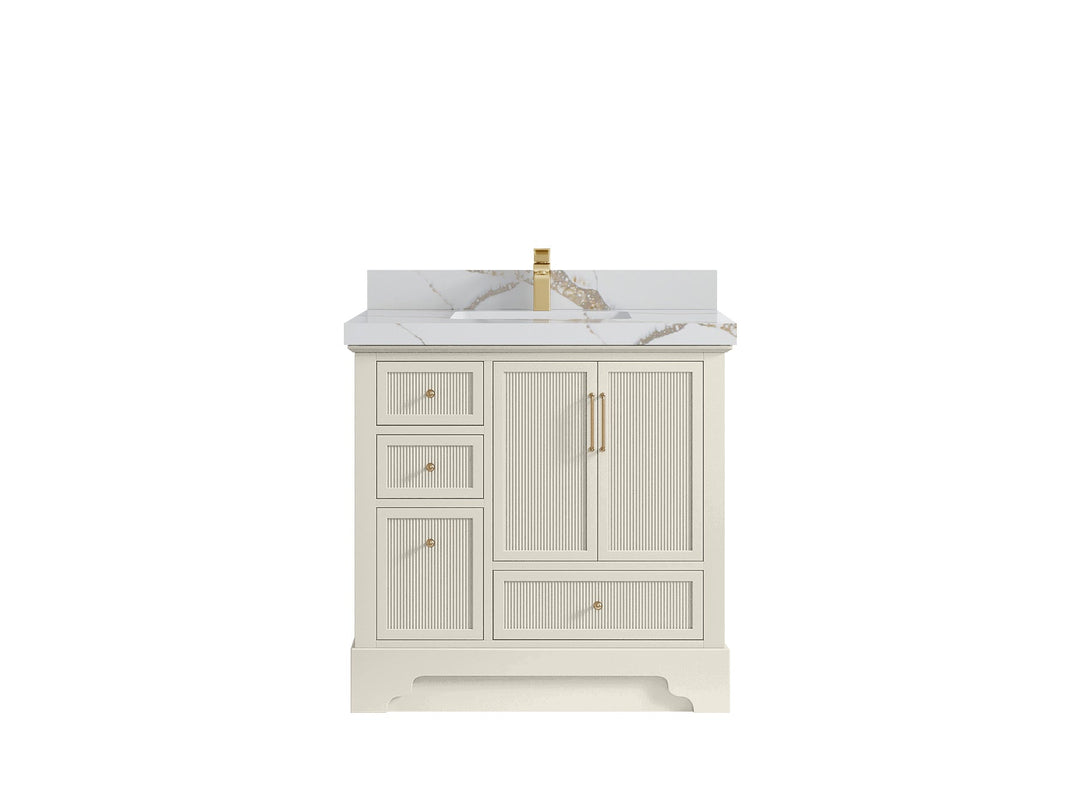 Alys 36 in. W x 22 in. D Center Sink Vanity for Modern Bathrooms - Willow Bath and Vanity