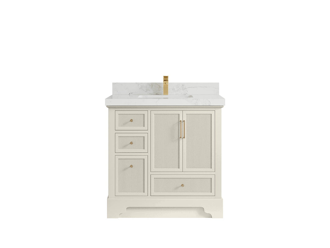 Alys 36 in. W x 22 in. D Center Sink Vanity for Modern Bathrooms - Willow Bath and Vanity