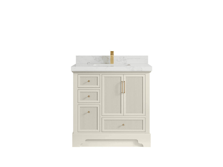 Alys 36 in. W x 22 in. D Center Sink Vanity for Modern Bathrooms - photo 18