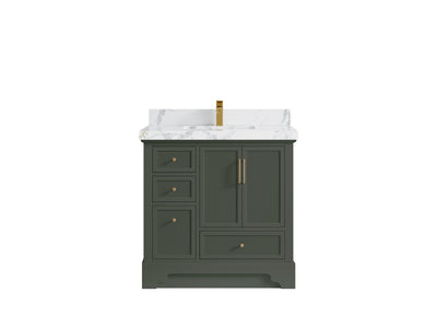 Alys 36 in. W x 22 in. D Center Sink Vanity for Modern Bathrooms - Willow Bath and Vanity