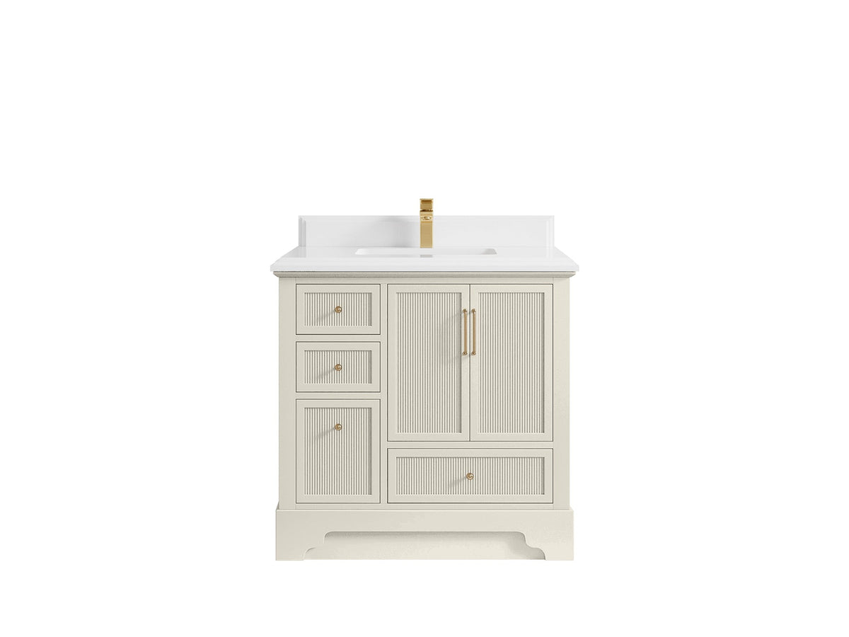 Alys 36 in. W x 22 in. D Center Sink Vanity for Modern Bathrooms - Willow Bath and Vanity
