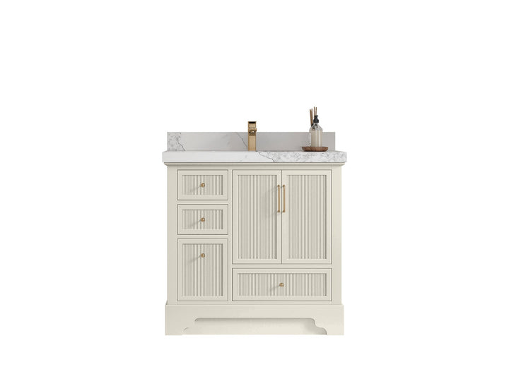 Alys 36 in. W x 22 in. D Center Sink Vanity for Modern Bathrooms - photo 1
