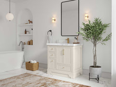 Alys 36 in. W x 22 in. D Center Sink Vanity for Modern Bathrooms - photo 2