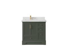 Alys 36 in. W x 22 in. D Left Offset Sink Bathroom Vanity - photo 1