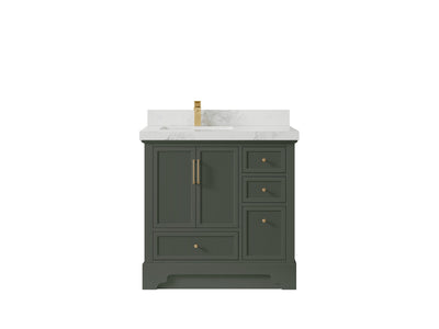 Alys 36 in. W x 22 in. D Left Offset Sink Bathroom Vanity - Willow Bath and Vanity
