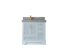 Alys 36 in. W x 22 in. D Left Offset Sink Bathroom Vanity - photo 32