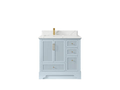 Alys 36 in. W x 22 in. D Left Offset Sink Bathroom Vanity - photo 24