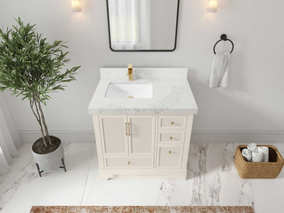 Alys 36 in. W x 22 in. D Left Offset Sink Bathroom Vanity - Willow Bath and Vanity