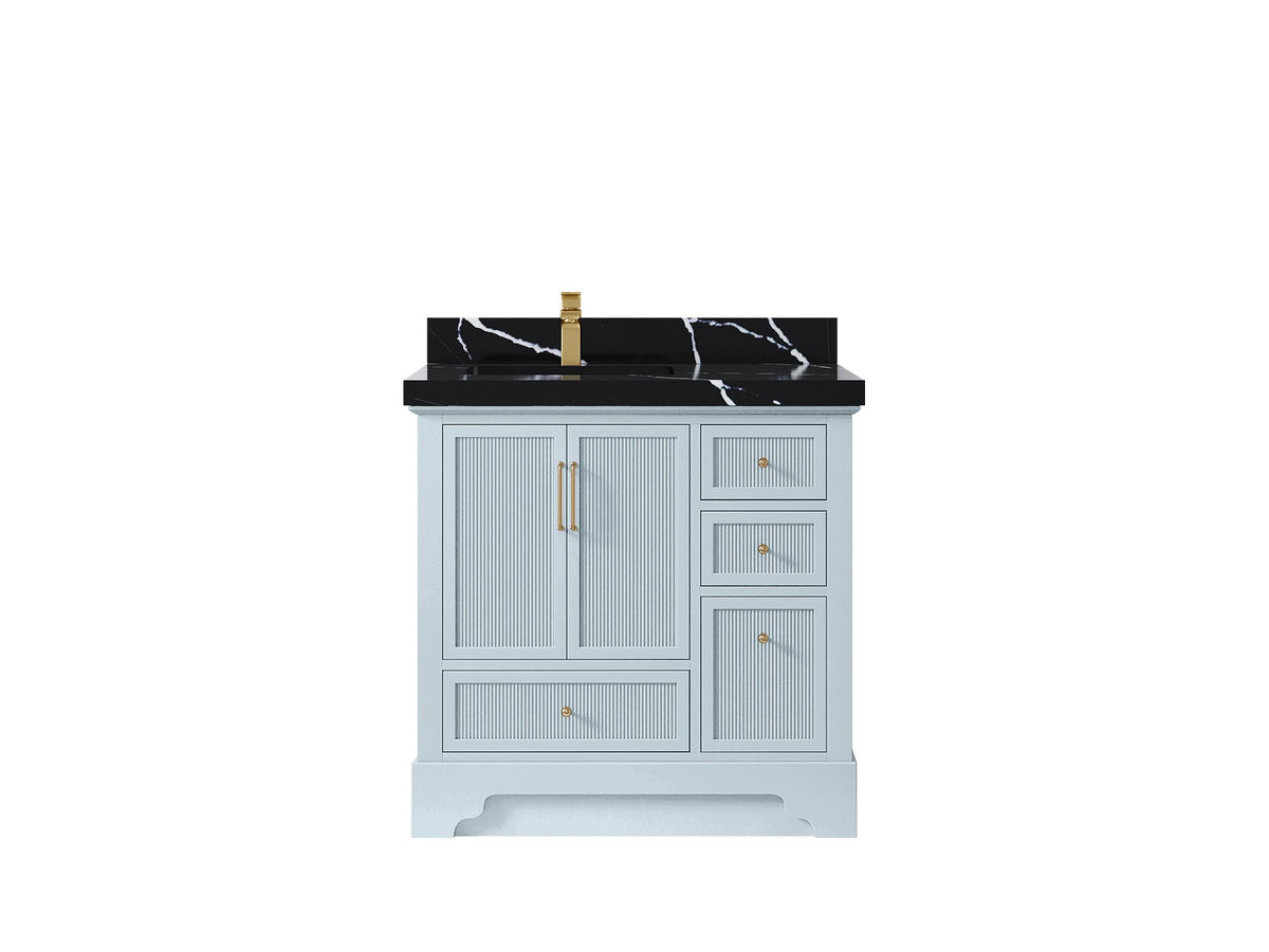 Alys 36 in. W x 22 in. D Left Offset Sink Bathroom Vanity - Willow Bath and Vanity