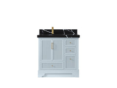 Alys 36 in. W x 22 in. D Left Offset Sink Bathroom Vanity - photo 22